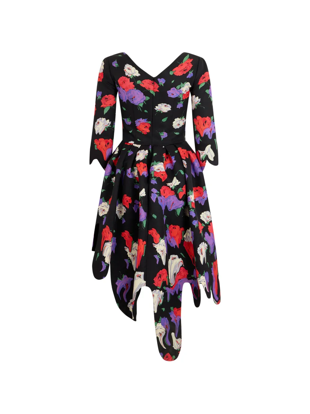 Moschino Jurk met bloemenprint Zwart
