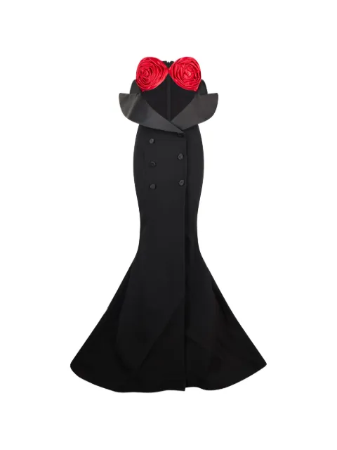 Moschino rosette-detail maxi dress