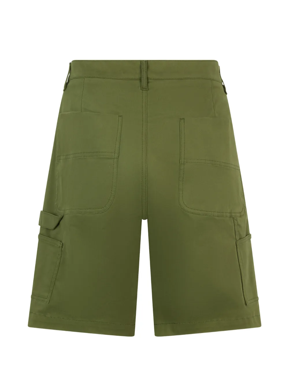 Moschino Shorts met riemlussen Groen