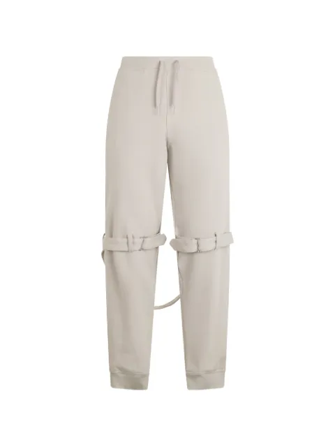 Moschino buckle-strap zip-detail track pants