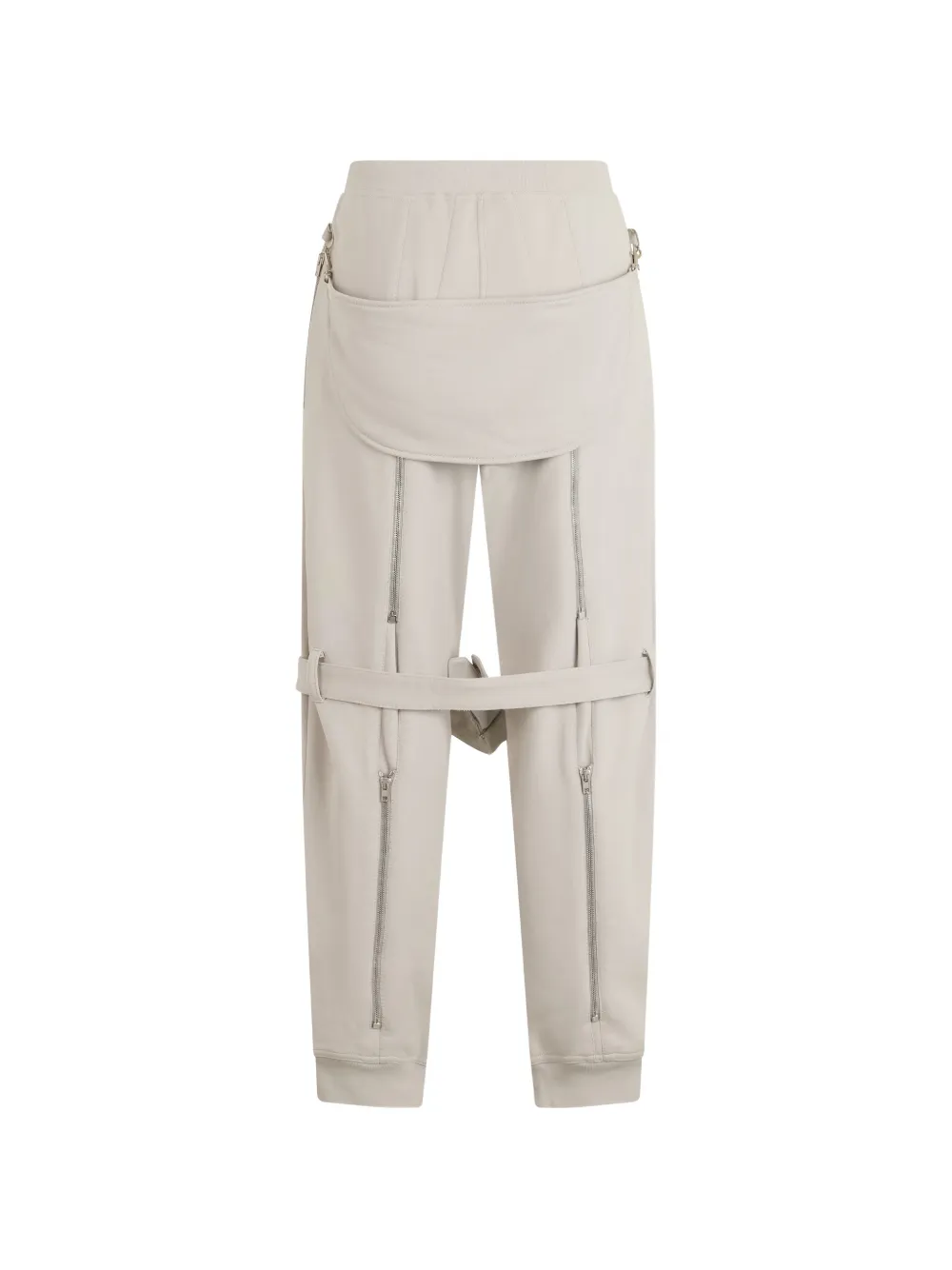 Moschino Trainingsbroek met gespbandje en rits-detail Beige