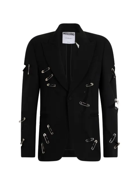 Moschino safety-pin blazer