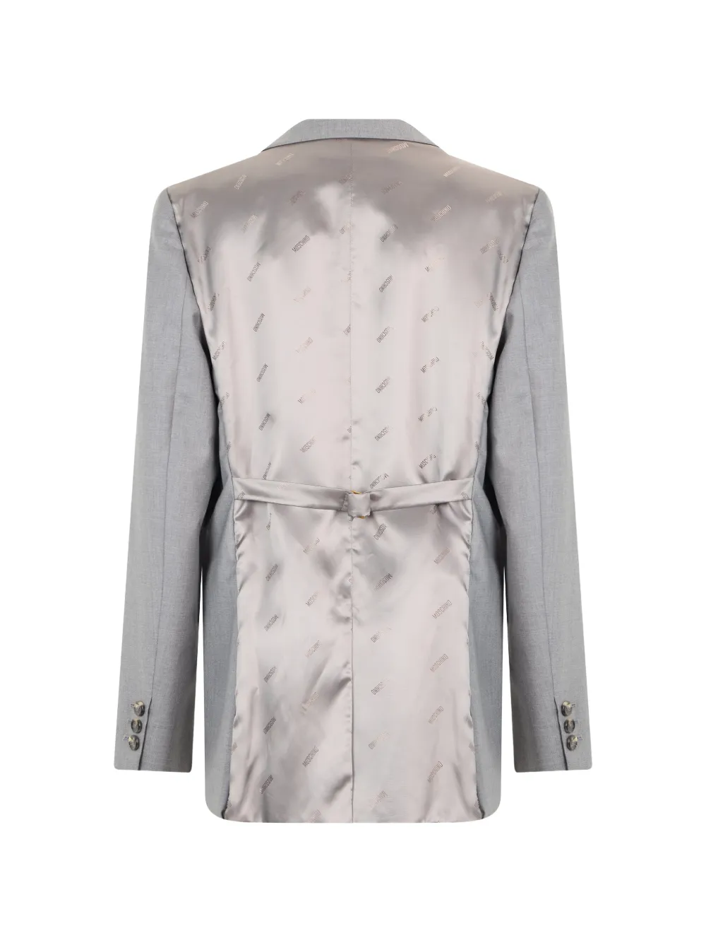 Moschino Blazer met logoplakkaat Grijs