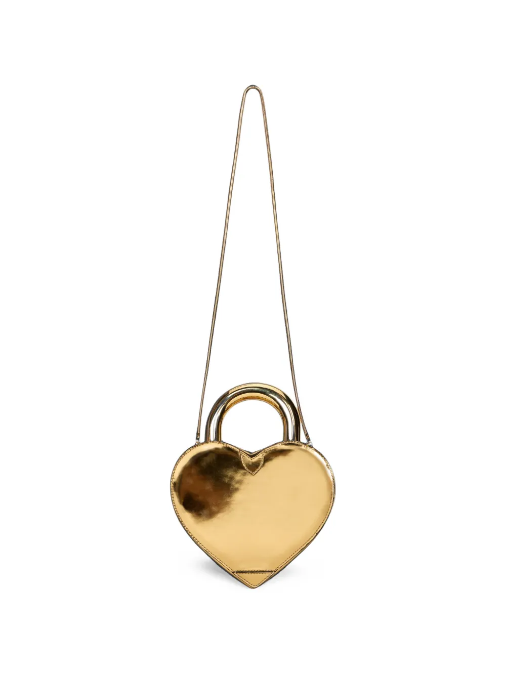 Moschino Hartvormige clutch met hangslot Goud