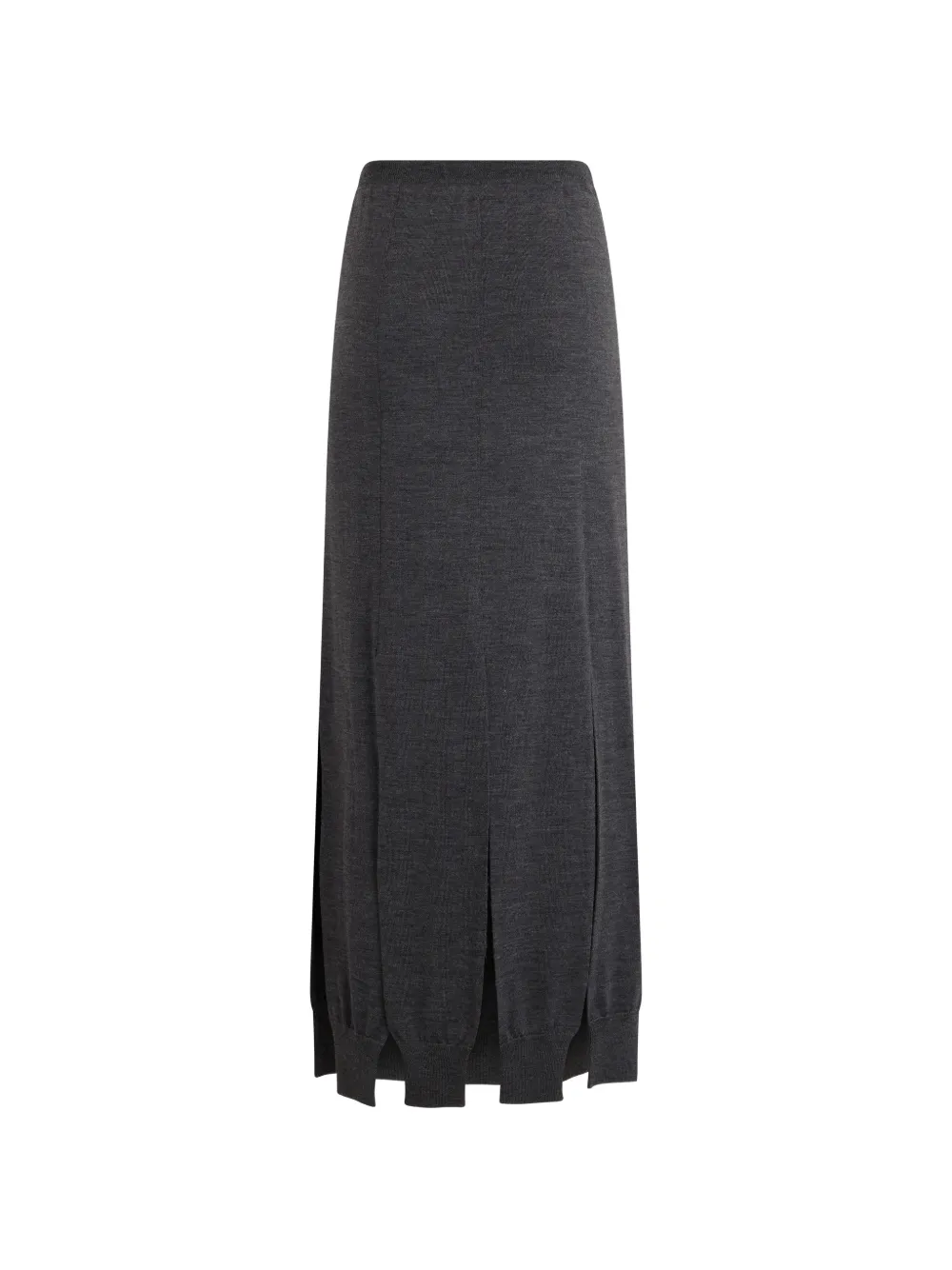 Moschino slit-detail maxi skirt Grijs