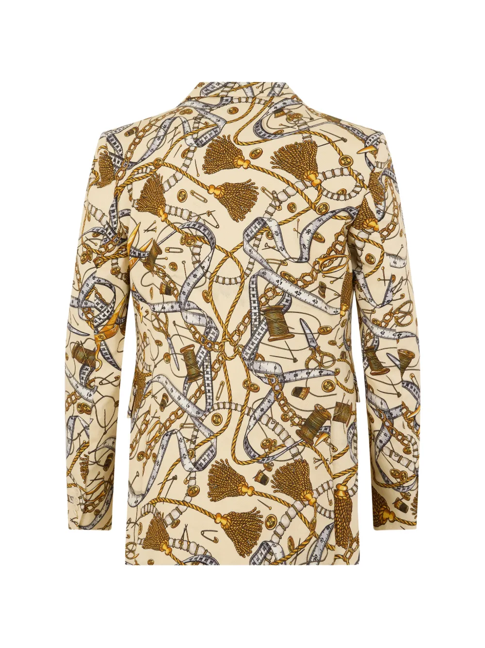 Moschino Blazer met enkele rij knopen Beige