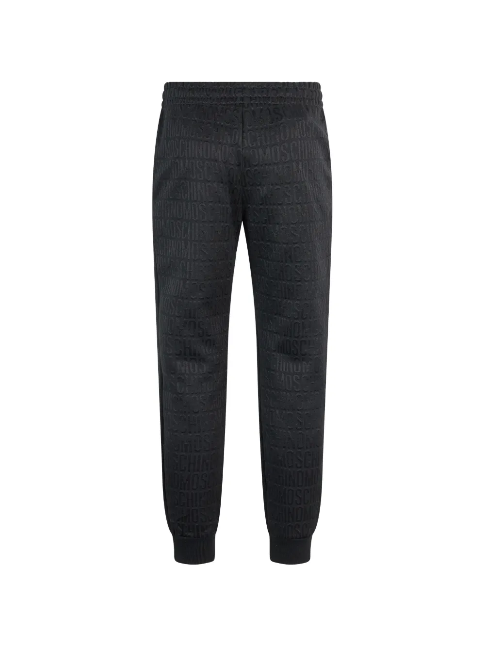 Moschino Trainingsbroek met logo-patroon en elastische tailleband Zwart
