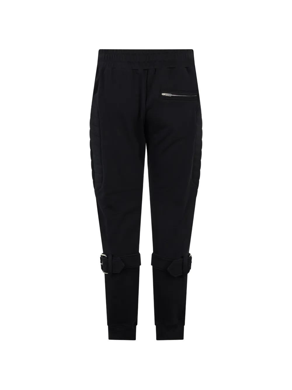 Moschino Broek met ceintuur en manchetten met gesp Zwart