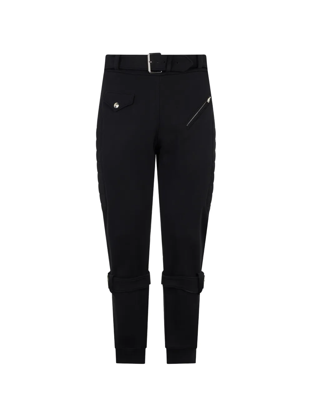 Moschino belted buckled-cuff trousers