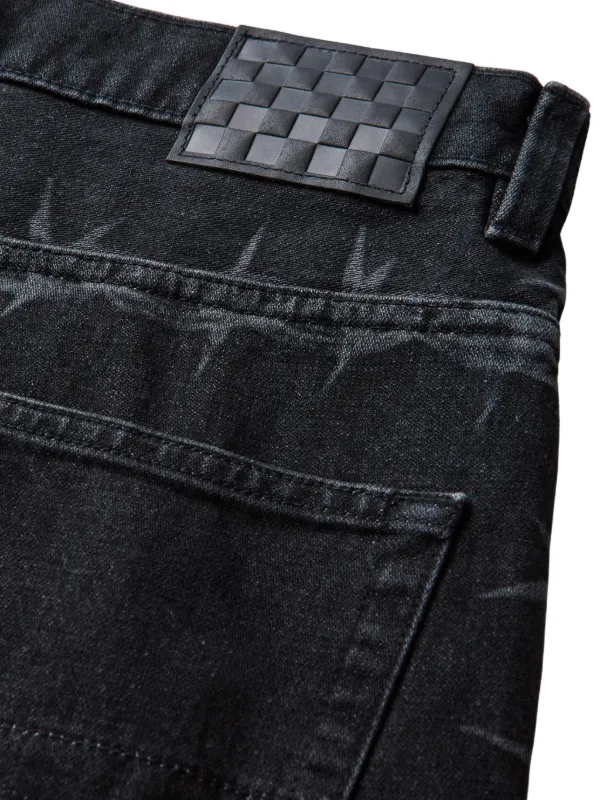 Vans x Slam Jam A.O.D. barbed-wire-print Jeans | Black | FARFETCH