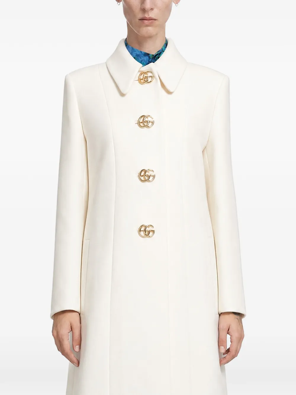 Gucci Double G wool coat