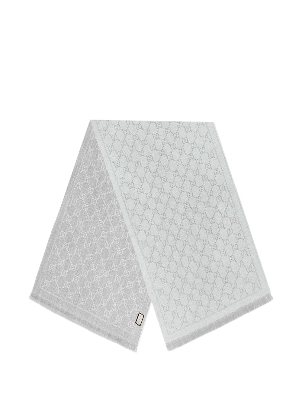 Gucci GG-motif fringed scarf