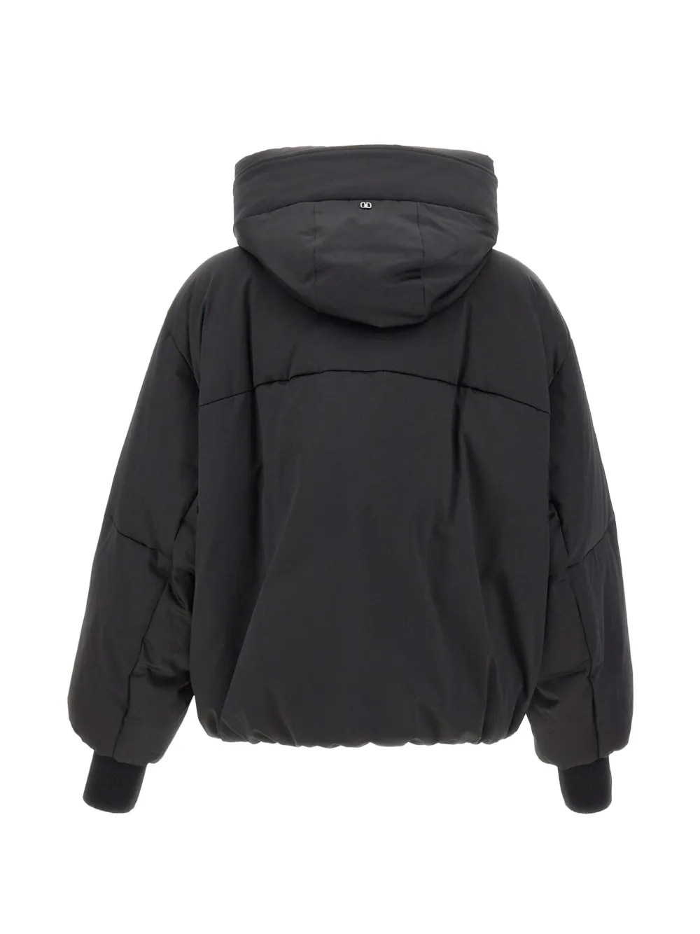 Duno Mestre oversized donsjack met capuchon en trekkoord Zwart
