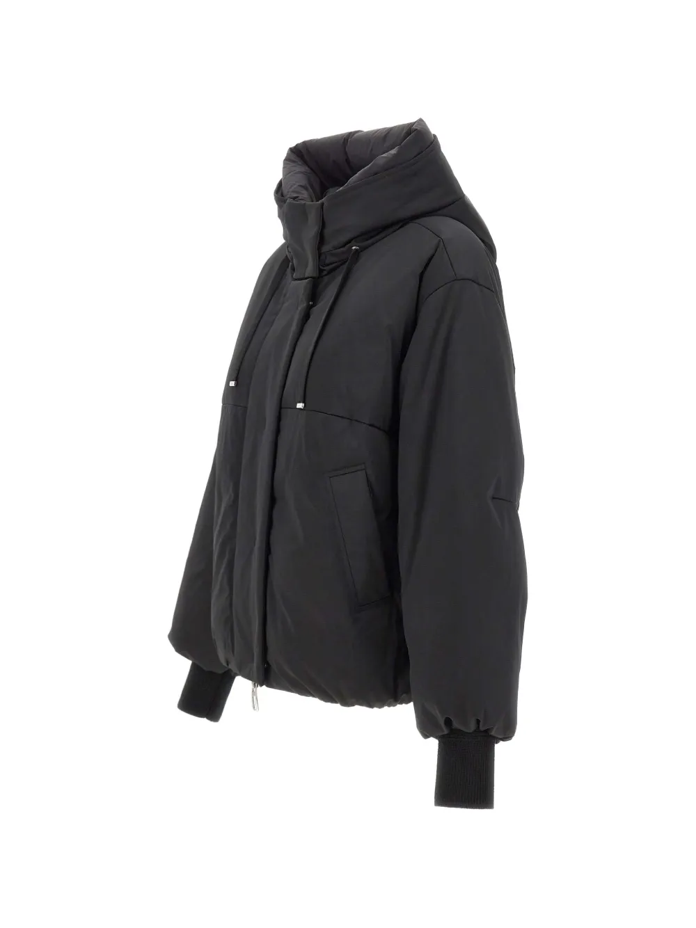 Duno Mestre oversized donsjack met capuchon en trekkoord Zwart