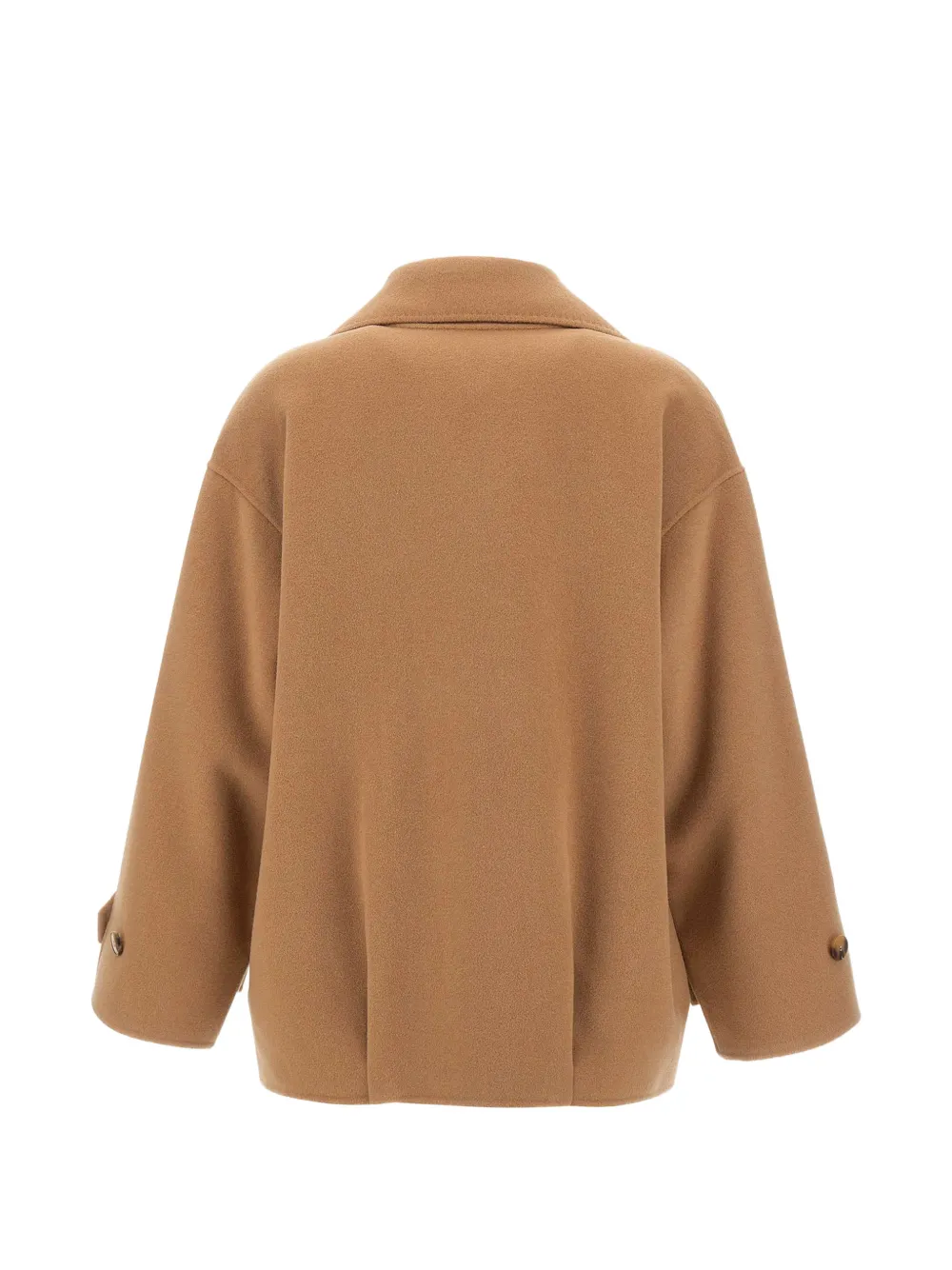 Marella Deserto vilten jas met dubbele rij knopen Beige
