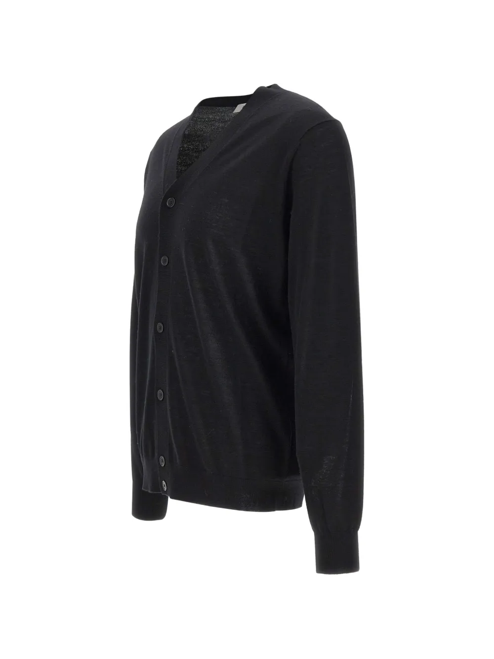 Kangra Button-up vest met V-hals Zwart