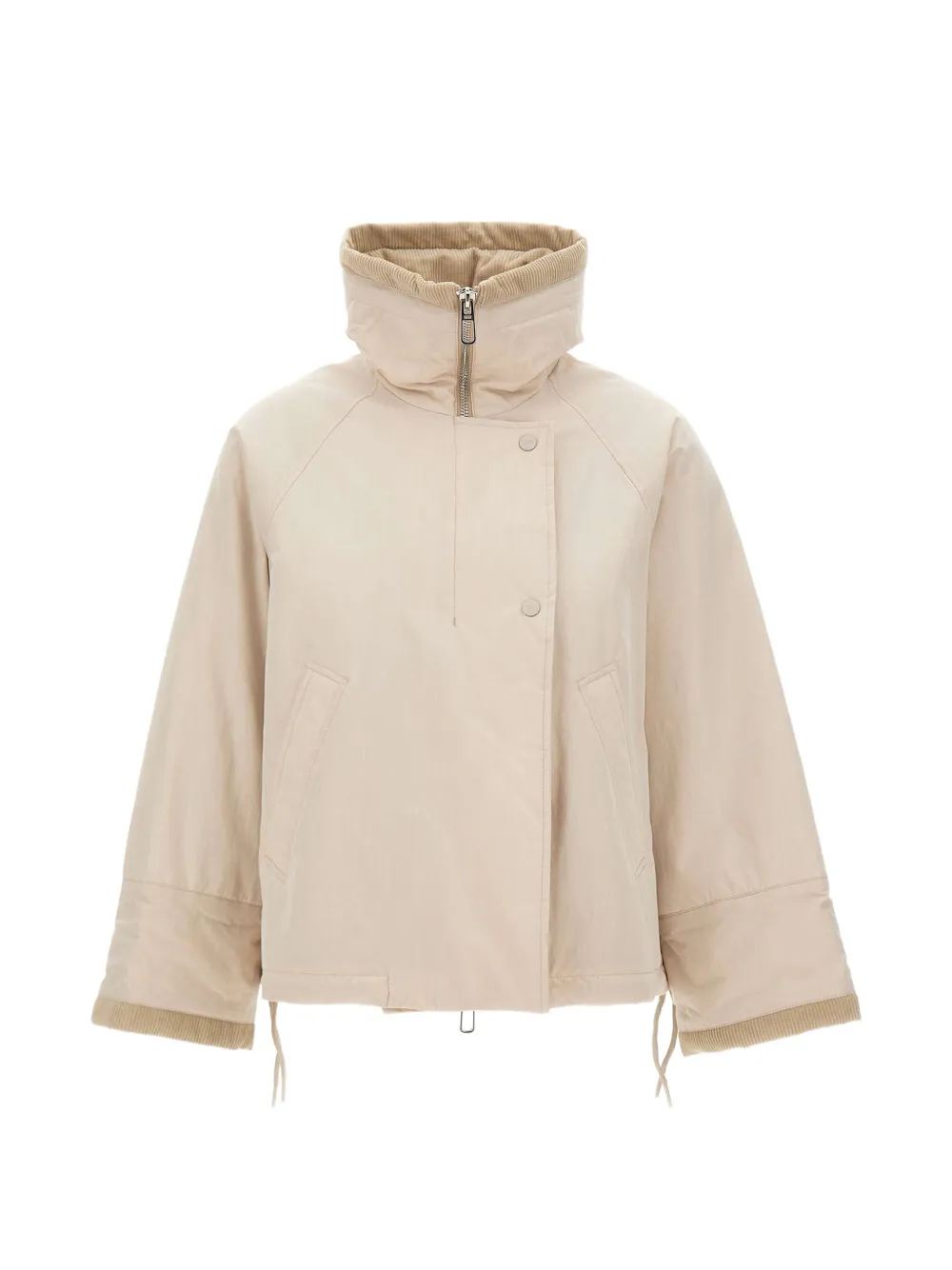 Duno Maeva Chia Corduroy-trim Jacket In Nude