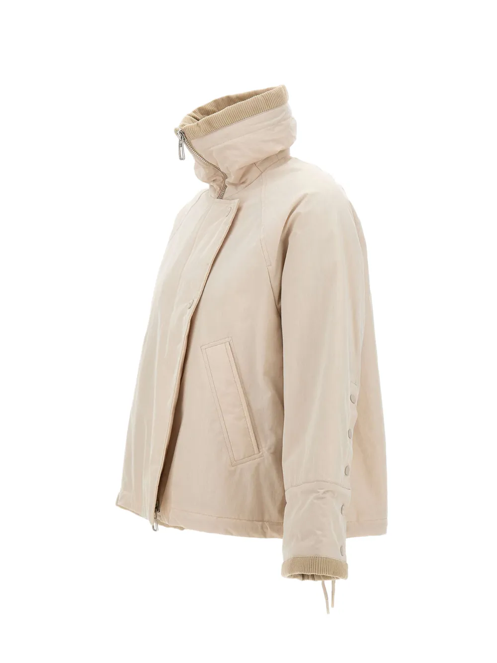Duno Maeva Chia jack met ribfluwelen afwerking Beige