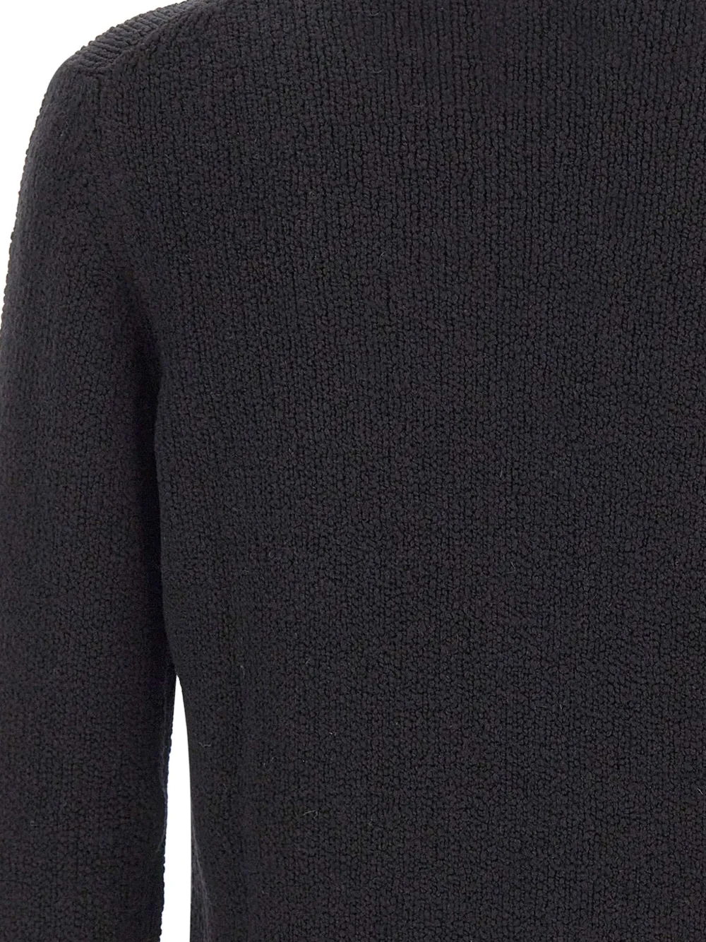 Gran Sasso textured knit sweater Zwart