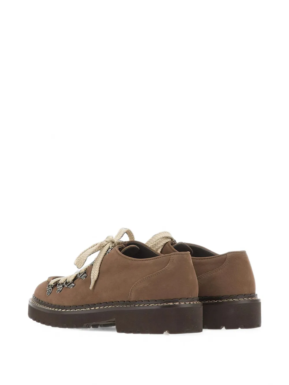 Doucal's suede lug-sole lace-up Derby shoes Bruin