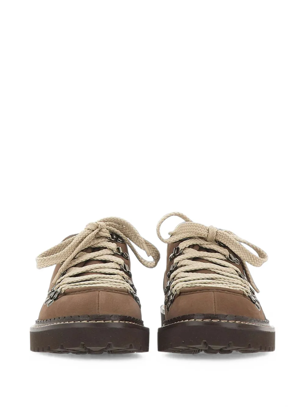 Doucal's suede lug-sole lace-up Derby shoes Bruin