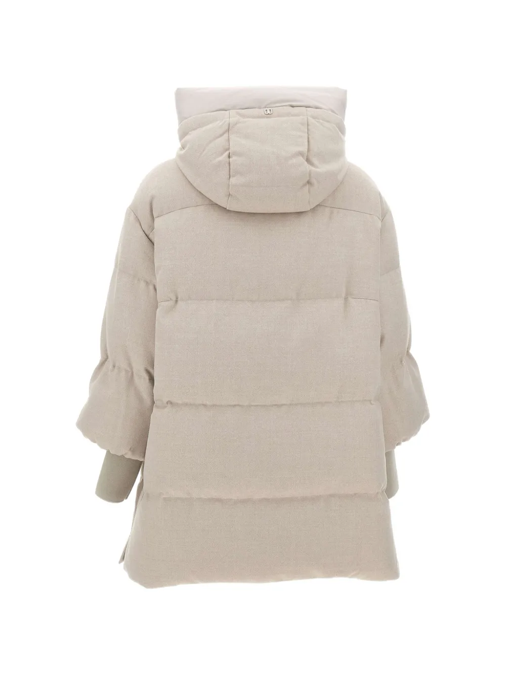 Duno Yume gewatteerde jas met dubbele mouwen Beige