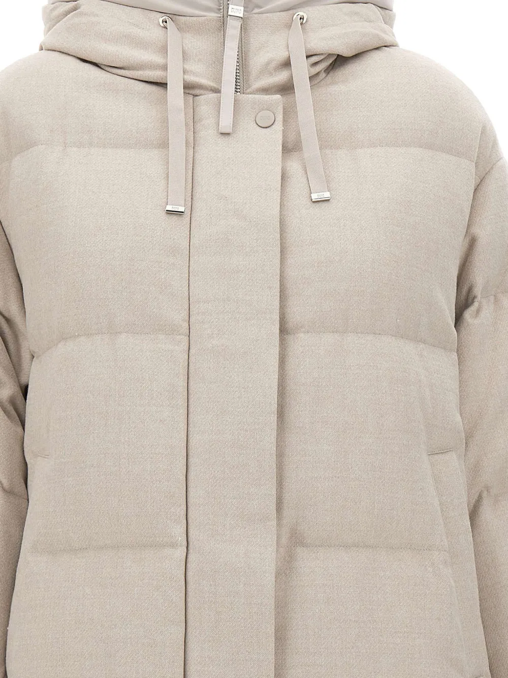 Duno Yume gewatteerde jas met dubbele mouwen Beige