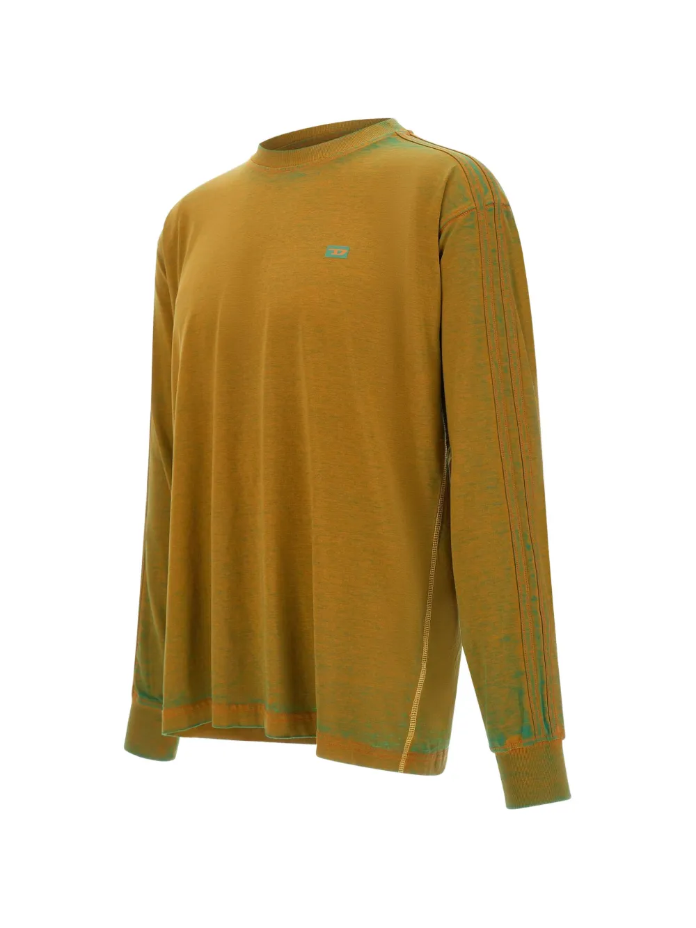 Diesel Sweater met kleurverloop Groen
