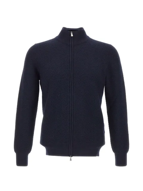 Gran Sasso honeycomb-knit virgin wool cardigan