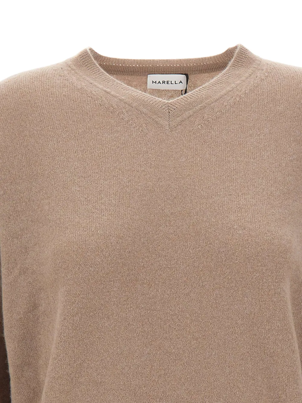 Marella Trui met V-hals Beige