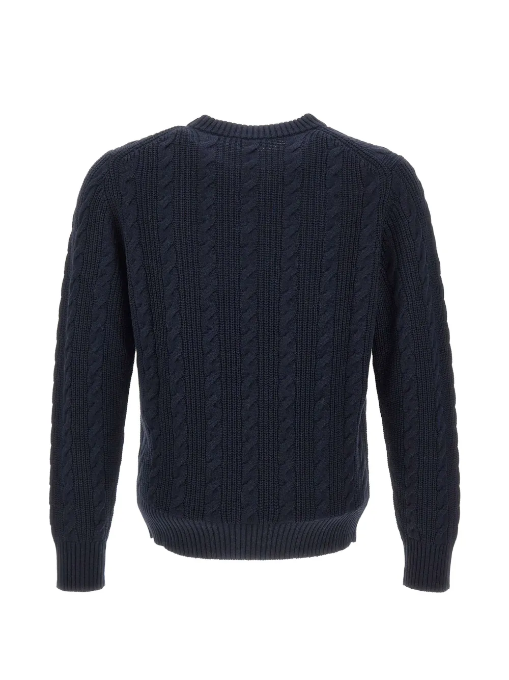 Kangra Kabelgebreide trui Blauw