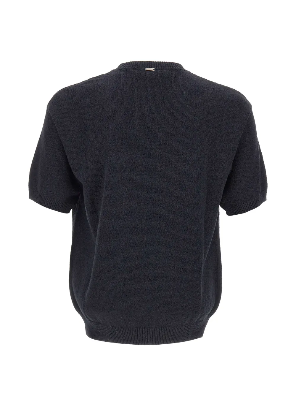 Herno Gebreid T-shirt Blauw