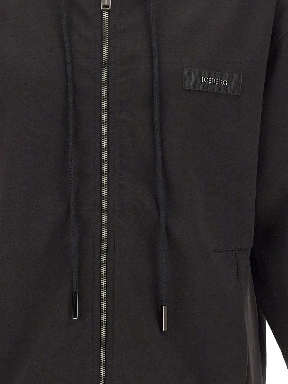 Iceberg Hoodie met logopatch Zwart