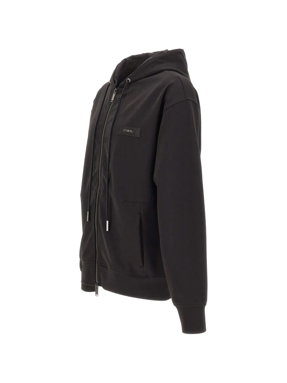 Iceberg Hoodie met logopatch Zwart