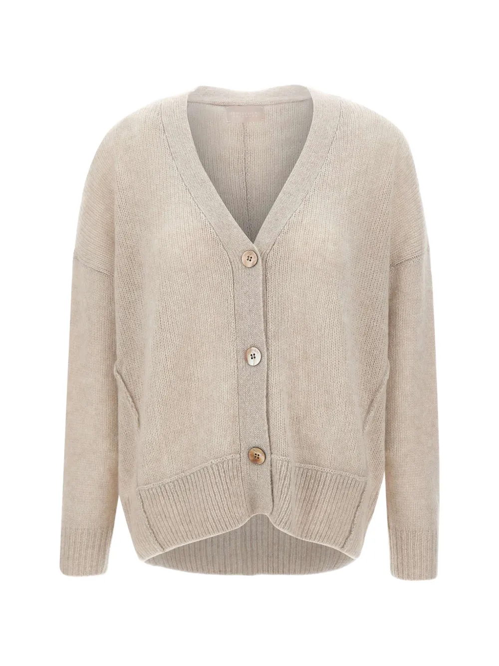Hemisphere V-neck oversized cardigan