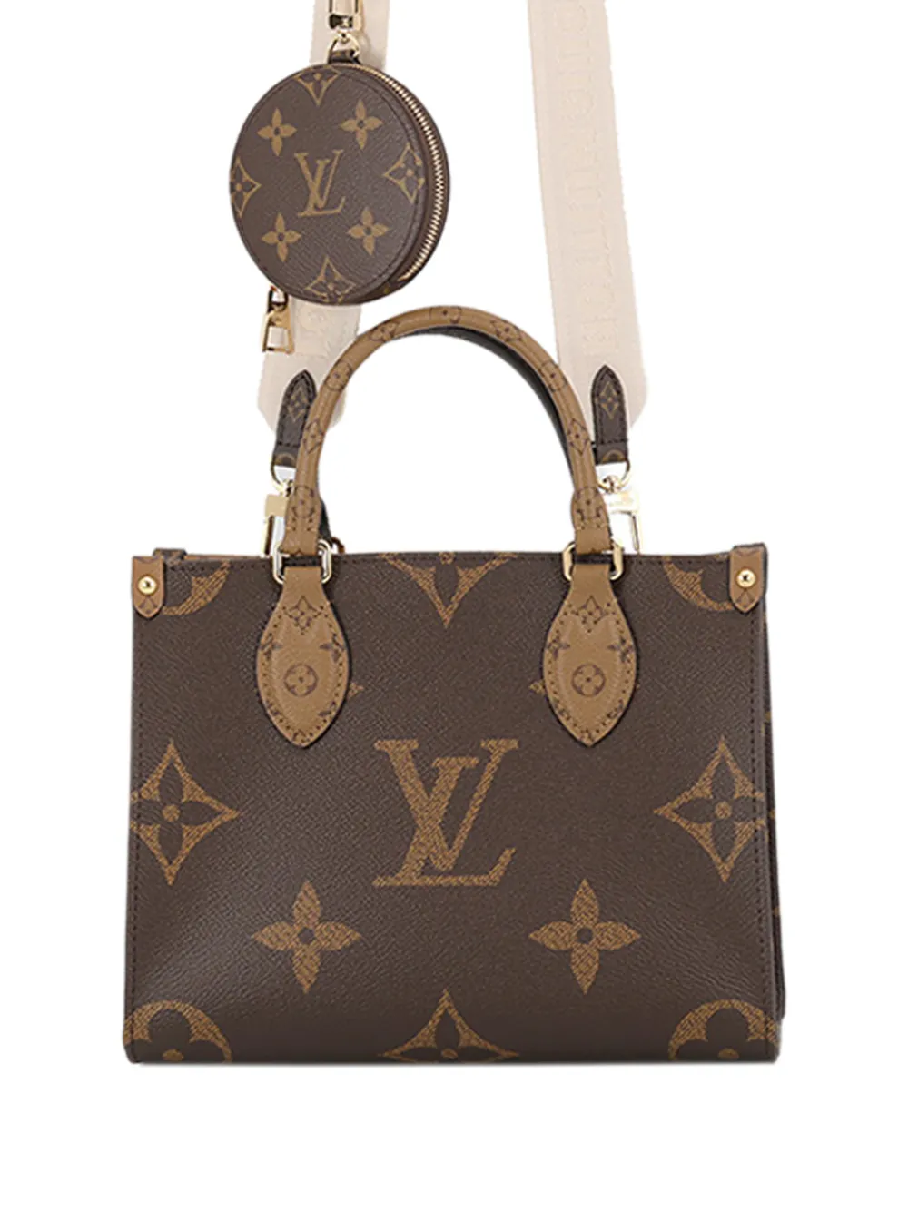 Louis Vuitton Pre-Owned 2000-2026 Monogram Reverse Giant OnTheGo PM satchel - Marrone