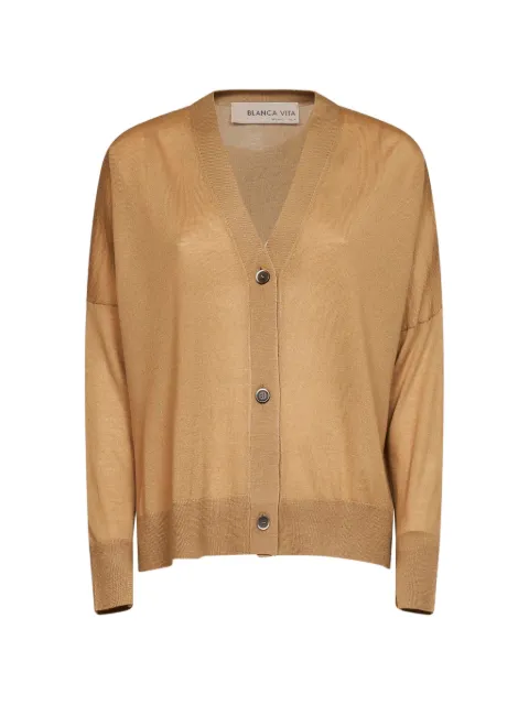 Blanca Vita Cardigan mit V-Ausschnitt