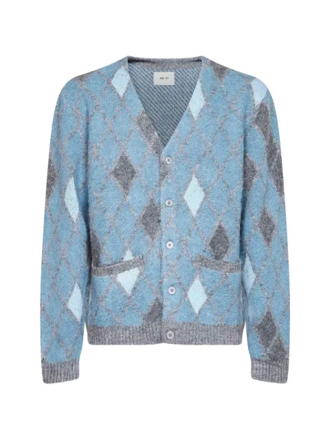 NN07 Chris argyle-knit button-up cardigan