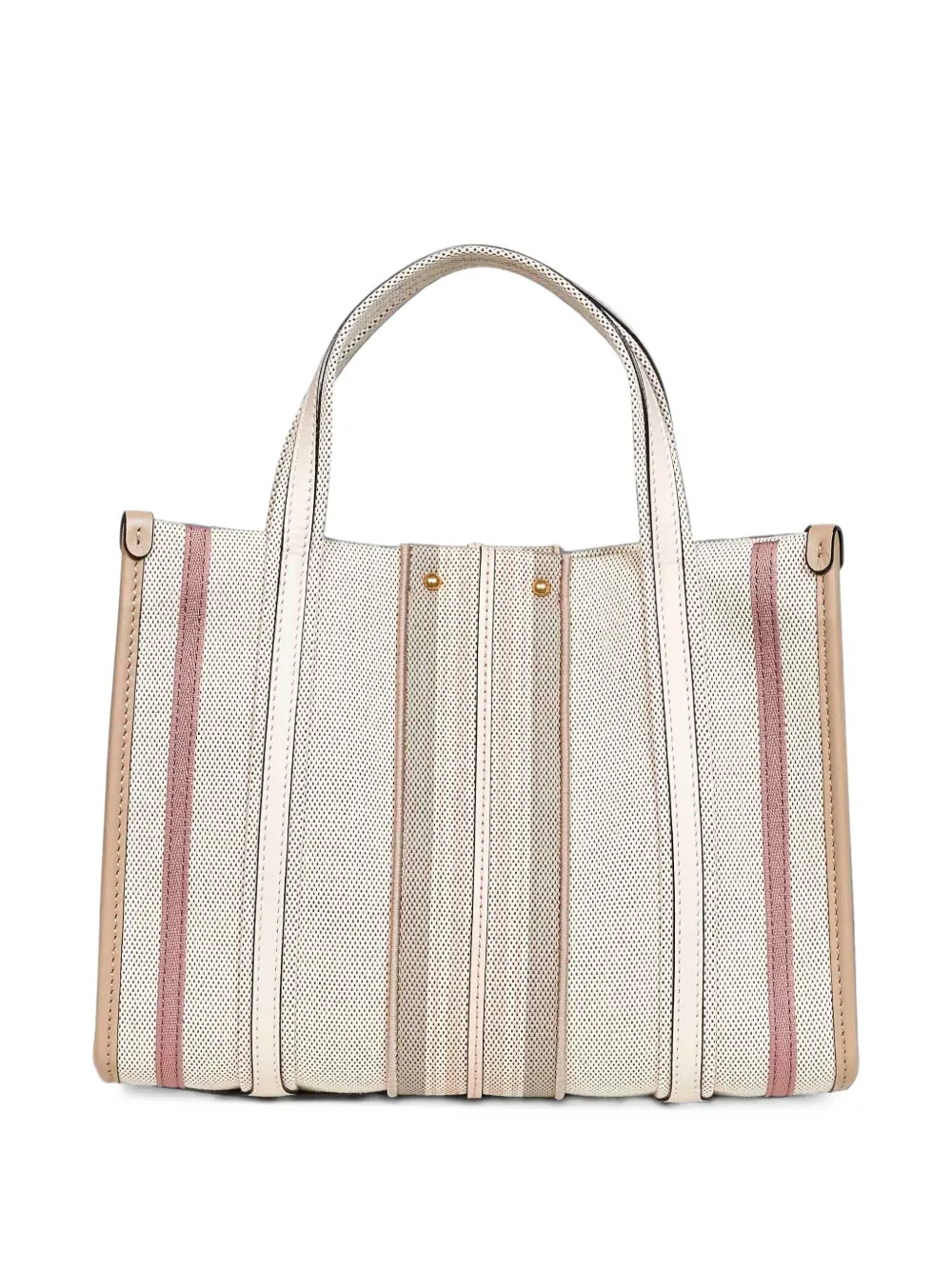 Chloé Woody shopper met geborduurd logo Beige