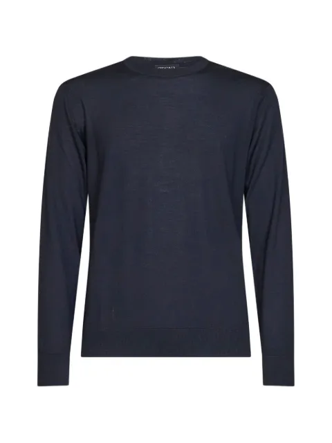 Zegna ribbed-trim sweater