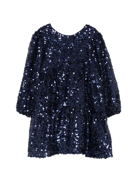 Konges Sløjd robe ornée de sequins à détail de nœud