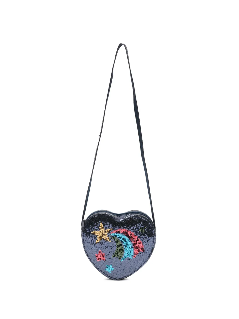 Konges Sløjd sequin-embellished heart shoulder bag - Blu