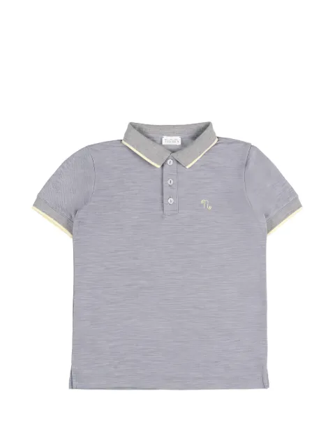 NANAN playera tipo polo manga corta con logo bordado