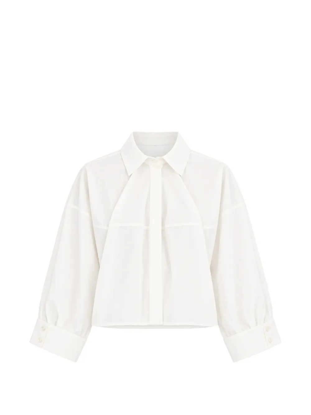 Erika Cavallini pleated cropped shirt