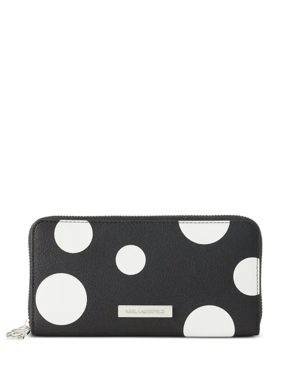 Karl Lagerfeld Ikon pebble-grain continental wallet