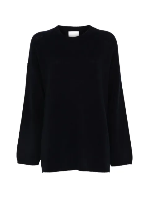 Allude crew-neck long-sleeve sweater