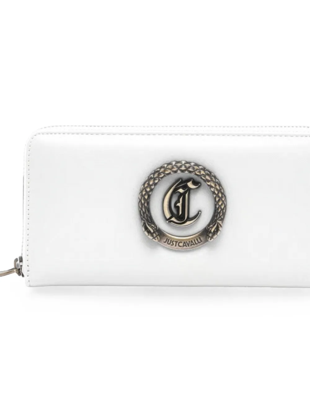 Just Cavalli Portemonnee met logoplakkaat Wit