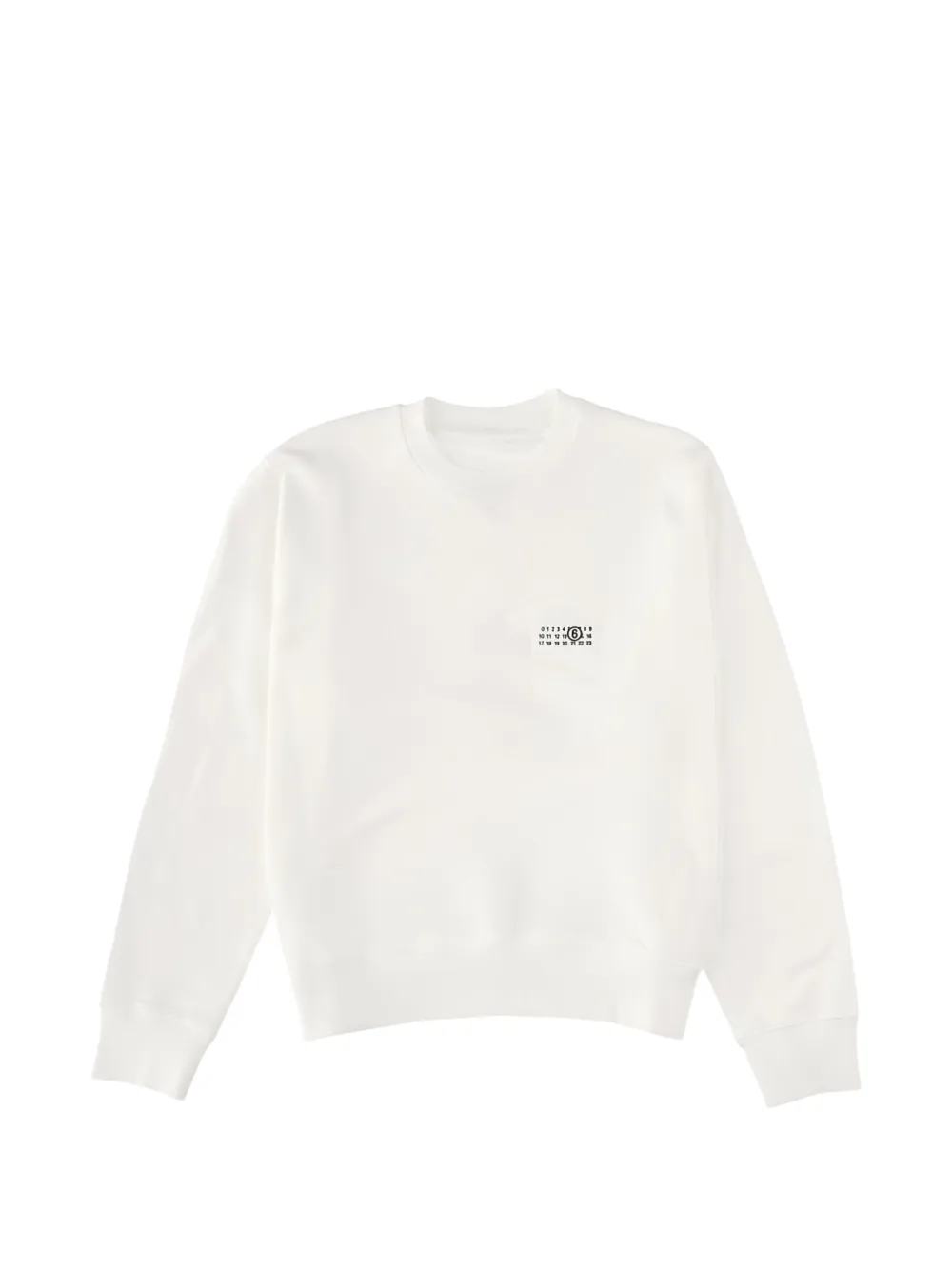 MM6 Maison Margiela logo-print sweatshirt - Bianco