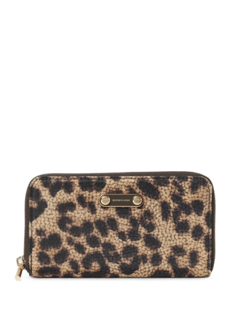 Borbonese leopard-print zip-around wallet