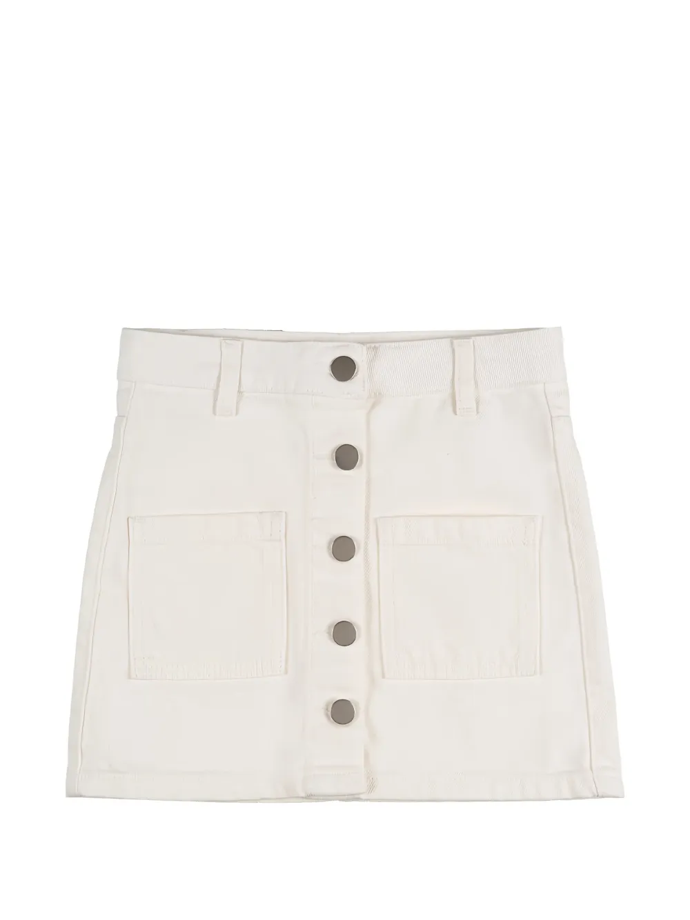 NANAN button-front denim skirt - Bianco